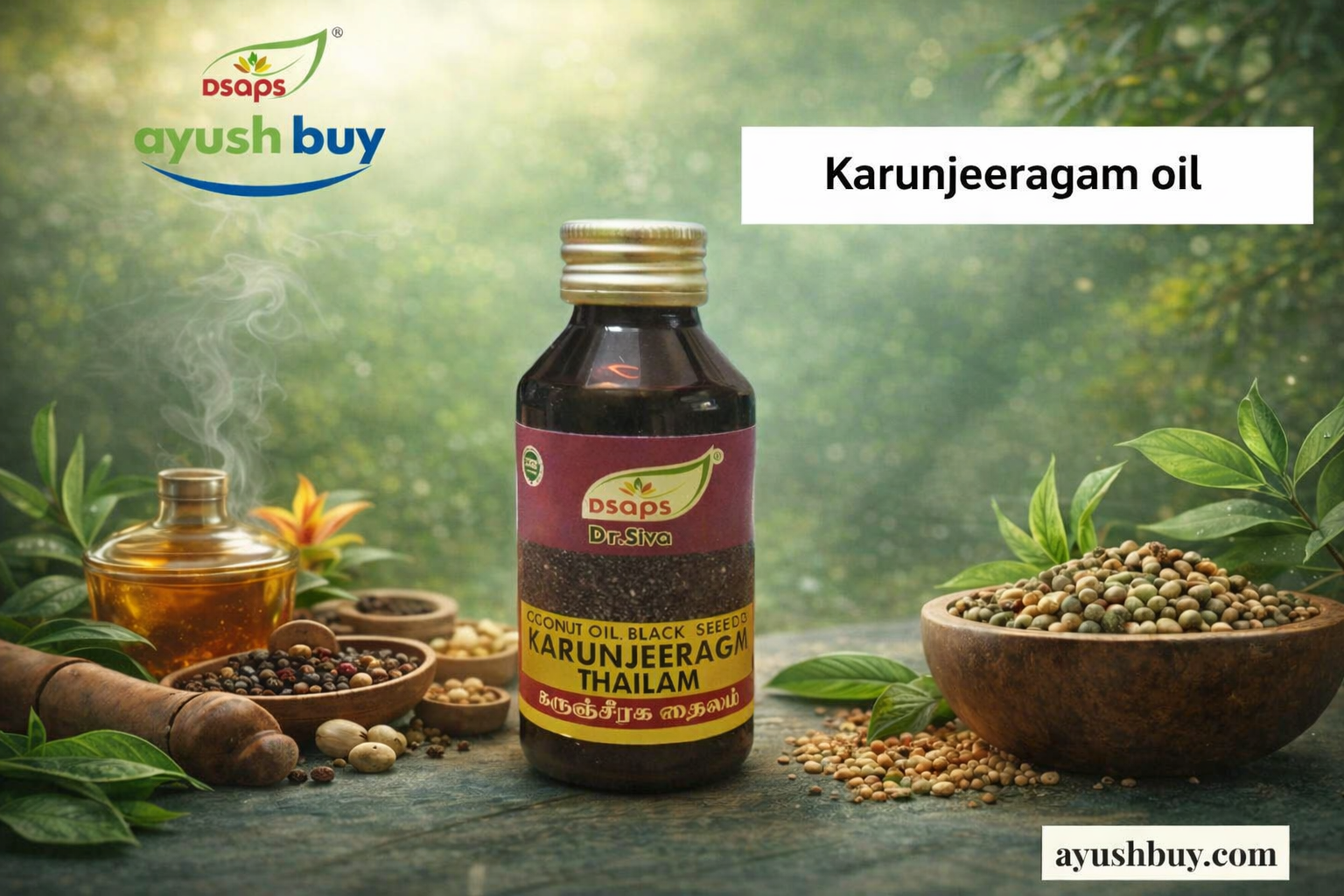 DSAPS Karunjeeragam Oil: The Power of Black Cumin for Modern Wellness